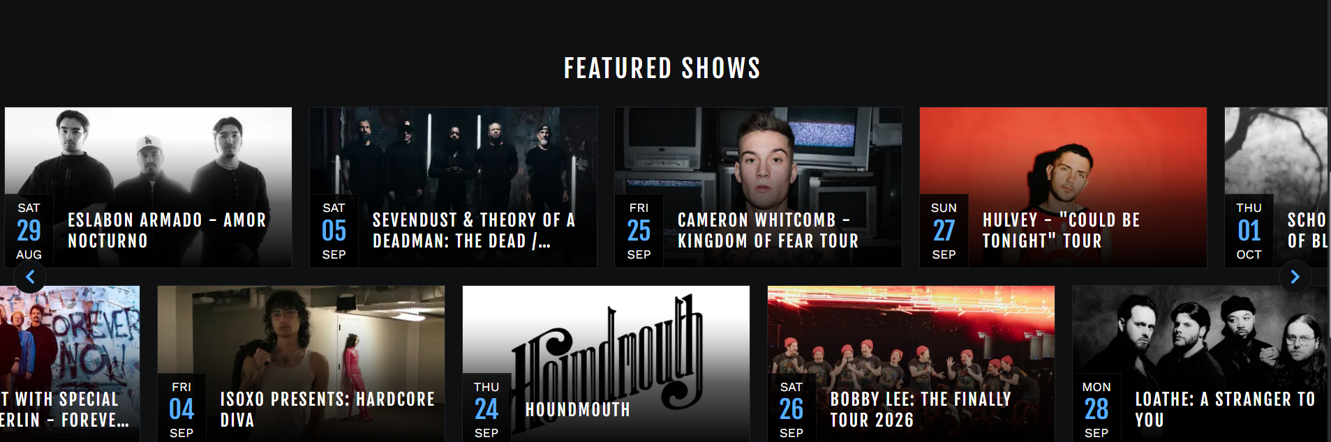 Featured Shows