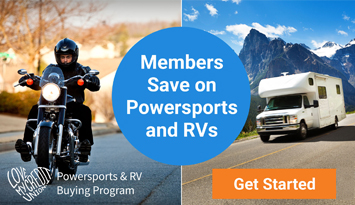 Members save on Powersports, RVs and Boats